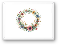 Thumbnail for Wildflower Wreath Wall Art | Watercolor Floral Circle Print | Botanical Home Gift