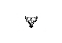 Thumbnail for Bodybuilder Barbell Throw Pillow | Bold Overhead Press Gym Pillow | Fitness Fan Gift