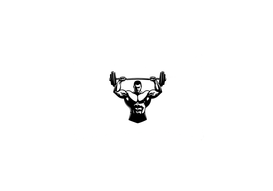 Bodybuilder Barbell Throw Pillow | Bold Overhead Press Gym Pillow | Fitness Fan Gift