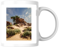 Thumbnail for Desert Oasis Mug | Palm Trees Wildflower Landscape Coffee Mug | Nature Travel Gift