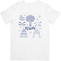 Thumbnail for Bride Doodle T-Shirt | Bachelorette Wedding Icons Graphic Tee | Bridal Party Gift