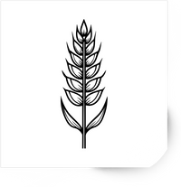 Thumbnail for Wheat Stalk Sticker | Minimalist Line Art Grain Vinyl Decal | Farmhouse Nature Gift