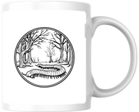 Thumbnail for Forest Centipede Mug | Black and White Line Art Coffee Mug | Nature Bug Lover Gift