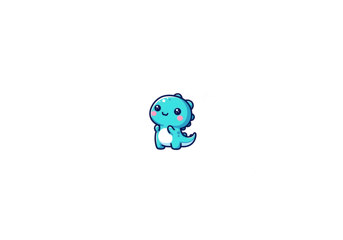 Kawaii Dinosaur Throw Pillow | Cute Baby Dino Decorative Pillow | Kids Room Gift