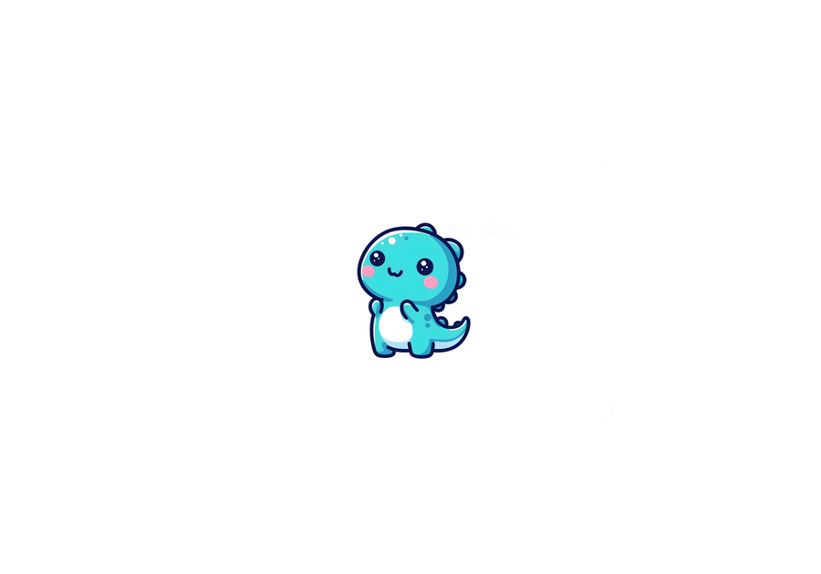 Kawaii Dinosaur Throw Pillow | Cute Baby Dino Decorative Pillow | Kids Room Gift