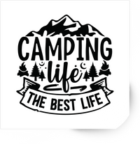 Thumbnail for Camping Life Sticker | Mountain Adventure Vinyl Decal | Outdoor Camper Gift