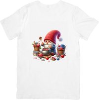 Thumbnail for Knitting Gnome T-Shirt | Cozy Yarn Crafting Graphic Tee | Crafter Knitter Gift