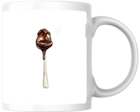 Thumbnail for Melting Chocolate Spoon Mug | Watercolor Dessert Coffee Mug | Sweet Tooth Foodie Gift